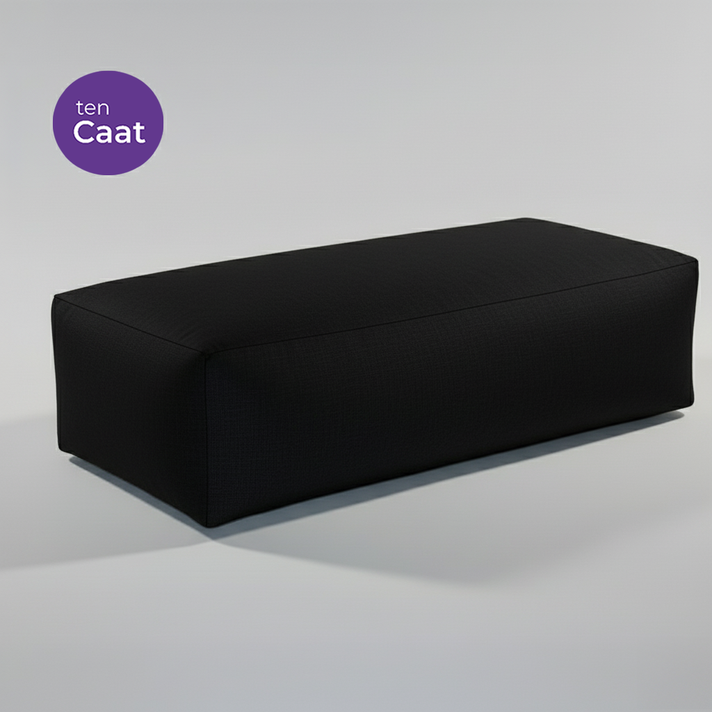 Poef Vulling Rechthoekig 60x40x40 cm - Navulbaar Zwart