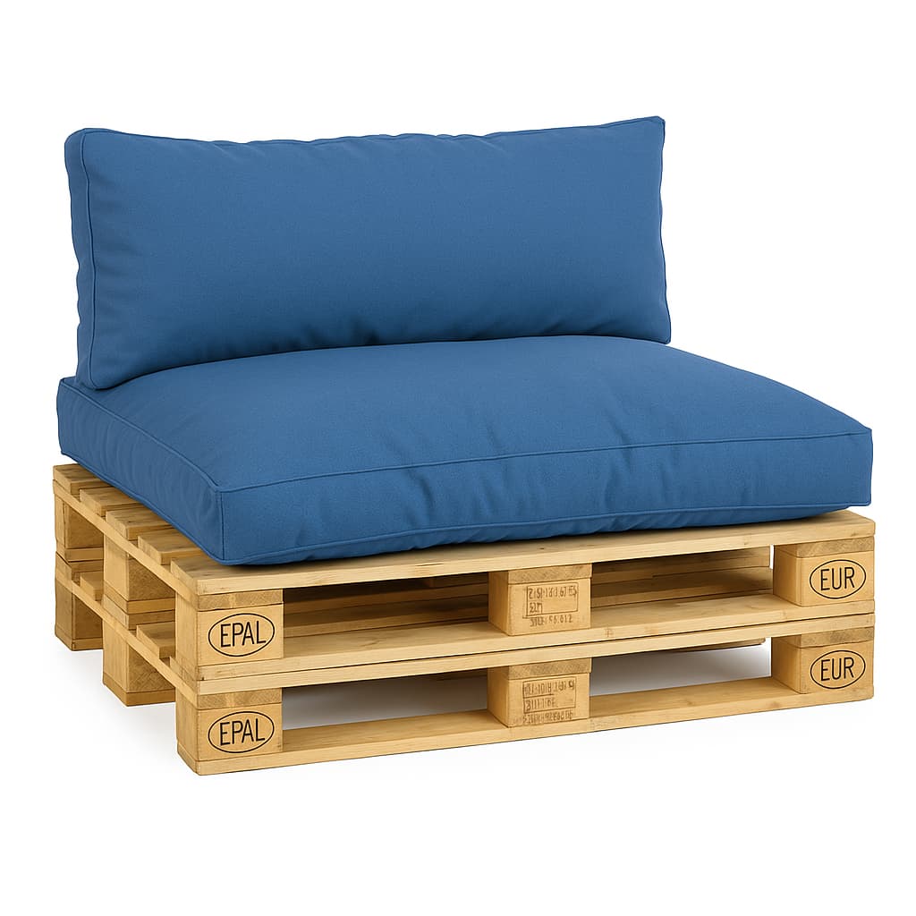 Dock76 Palletkussenset – Cobalt Blue – Premium Comfort by Ten Caat