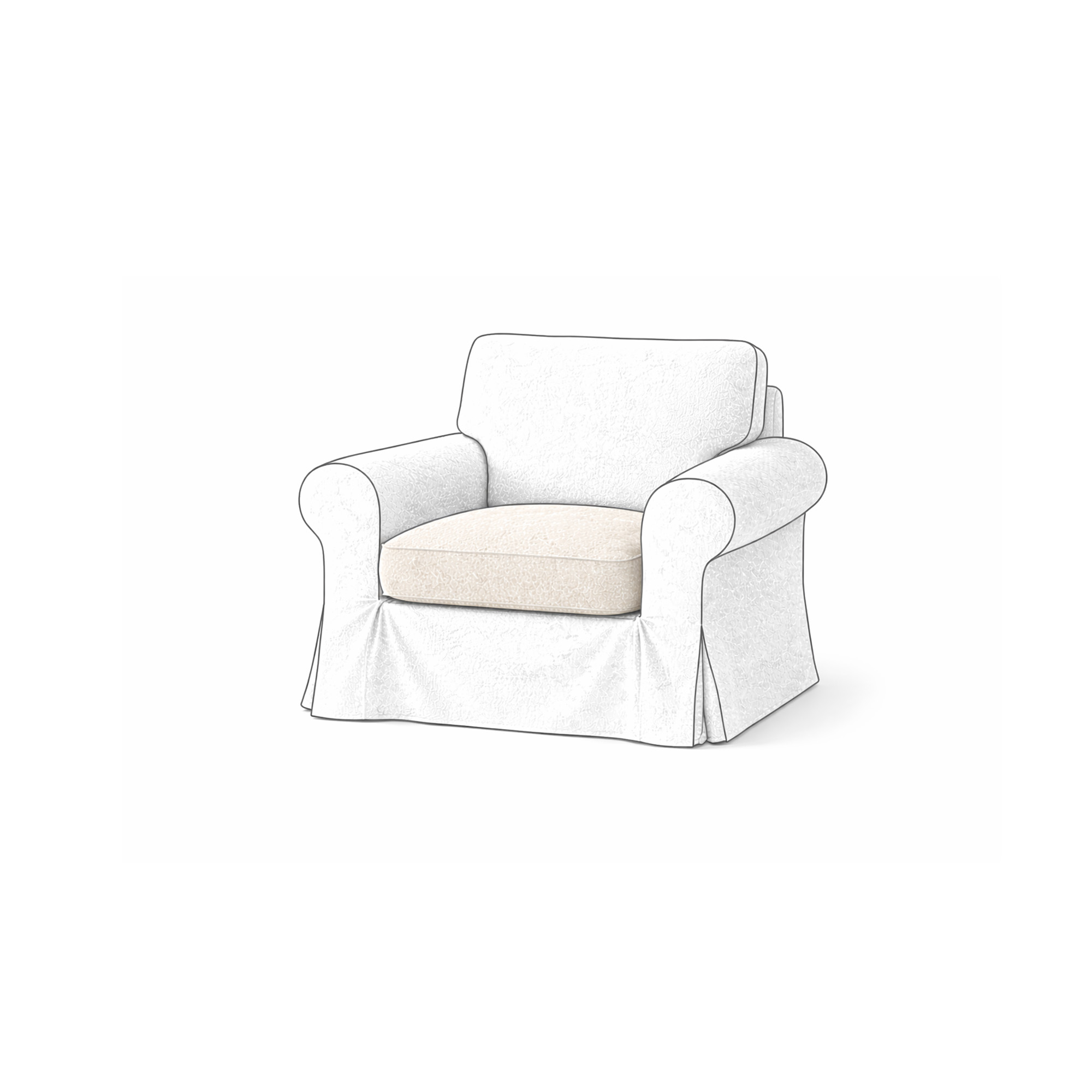 Zitkussens voor IKEA Ektorp fauteuil