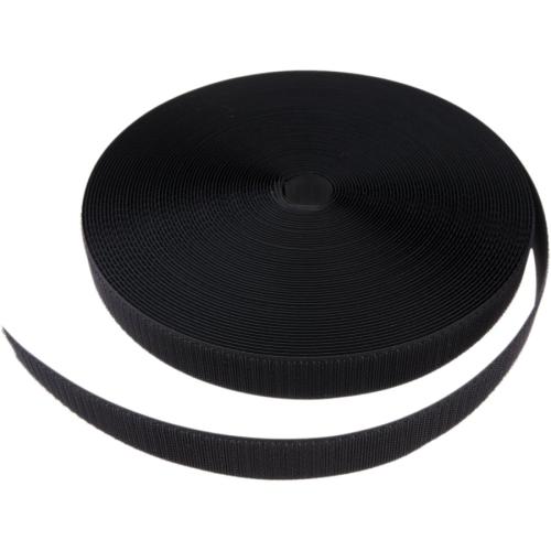 Klittenband 3 cm Haak - Zwart  per meter
